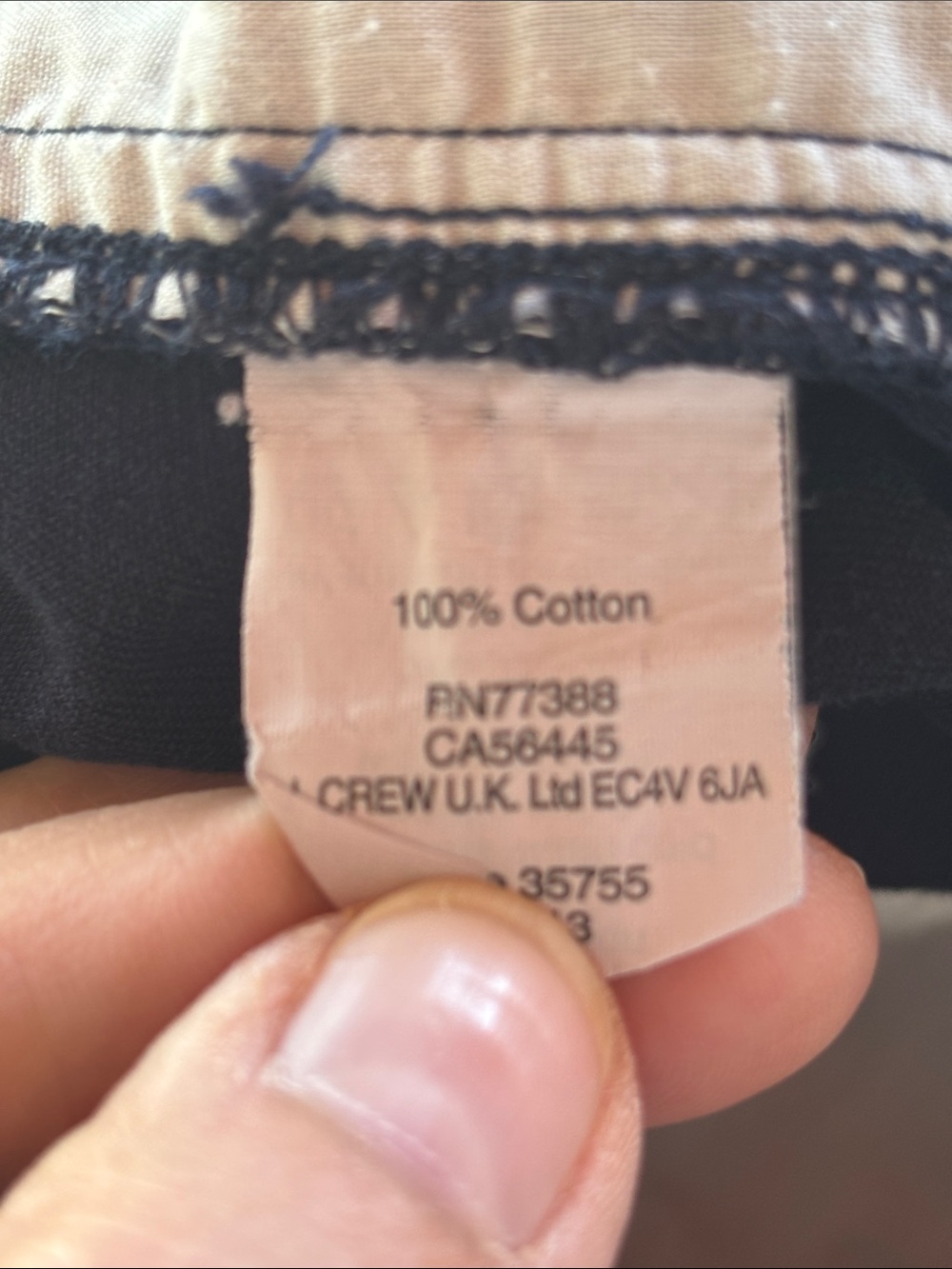 J. Crew Classic Zipper Fly Navy 100% Cotton Chino Shorts 10 - Picture 6 of 6